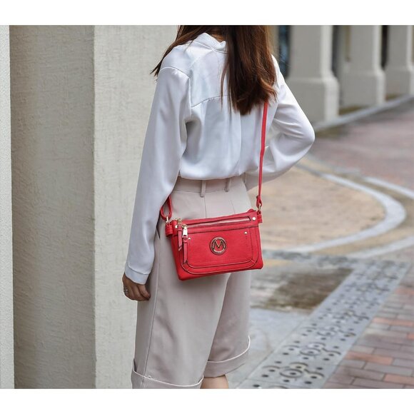 Crossbody Bag Vegan Leather Women Adjustable Strap Shoulder Purse for Everyday - Picture 3 of 8